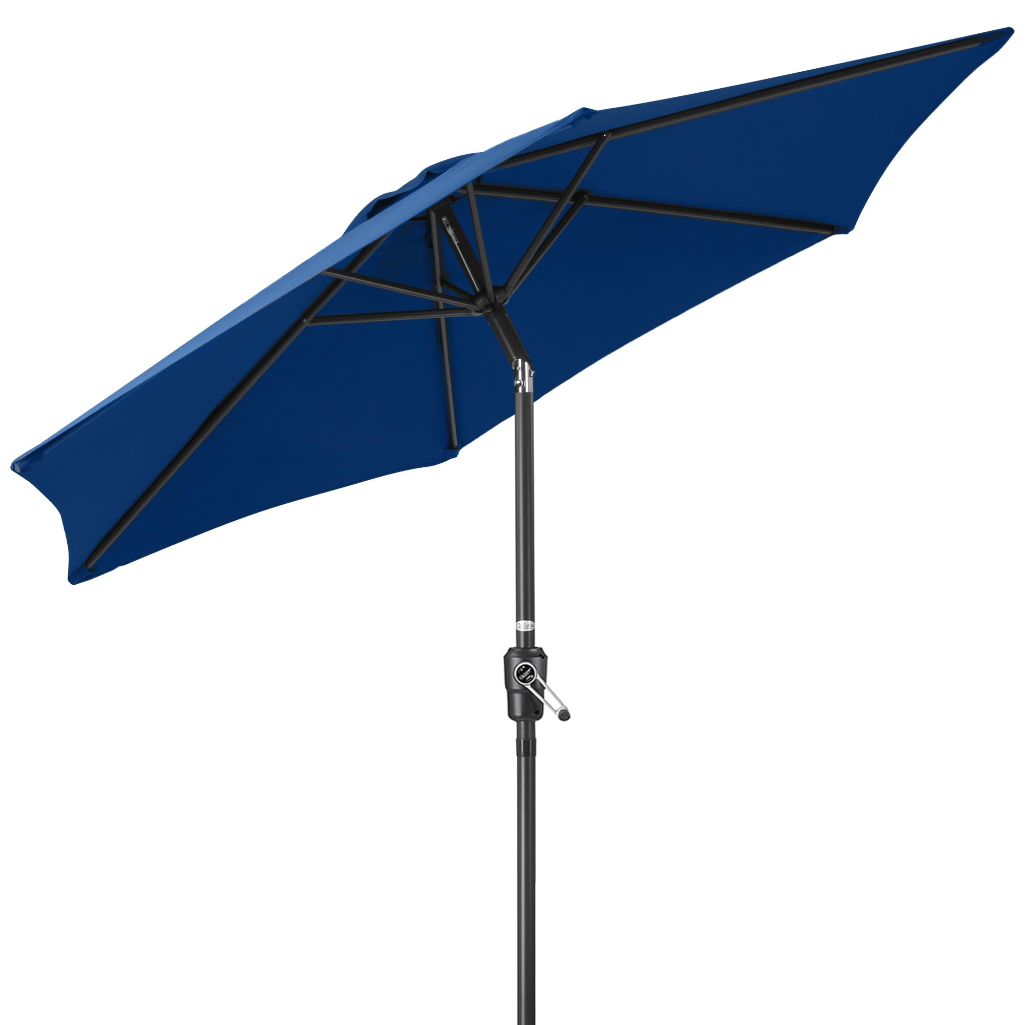 CHRISTOW Tilting Garden Parasol Umbrella UV Protective Polyester Canopy With Crank Handle