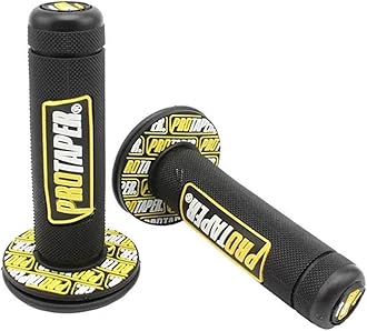 Grips For Motorcycle For Pro Taper 7/8" Rubber Gel Hand Brake Handle Enduro Grips Moto Cross Quad Accessories Pitbike(Black-Yellow)