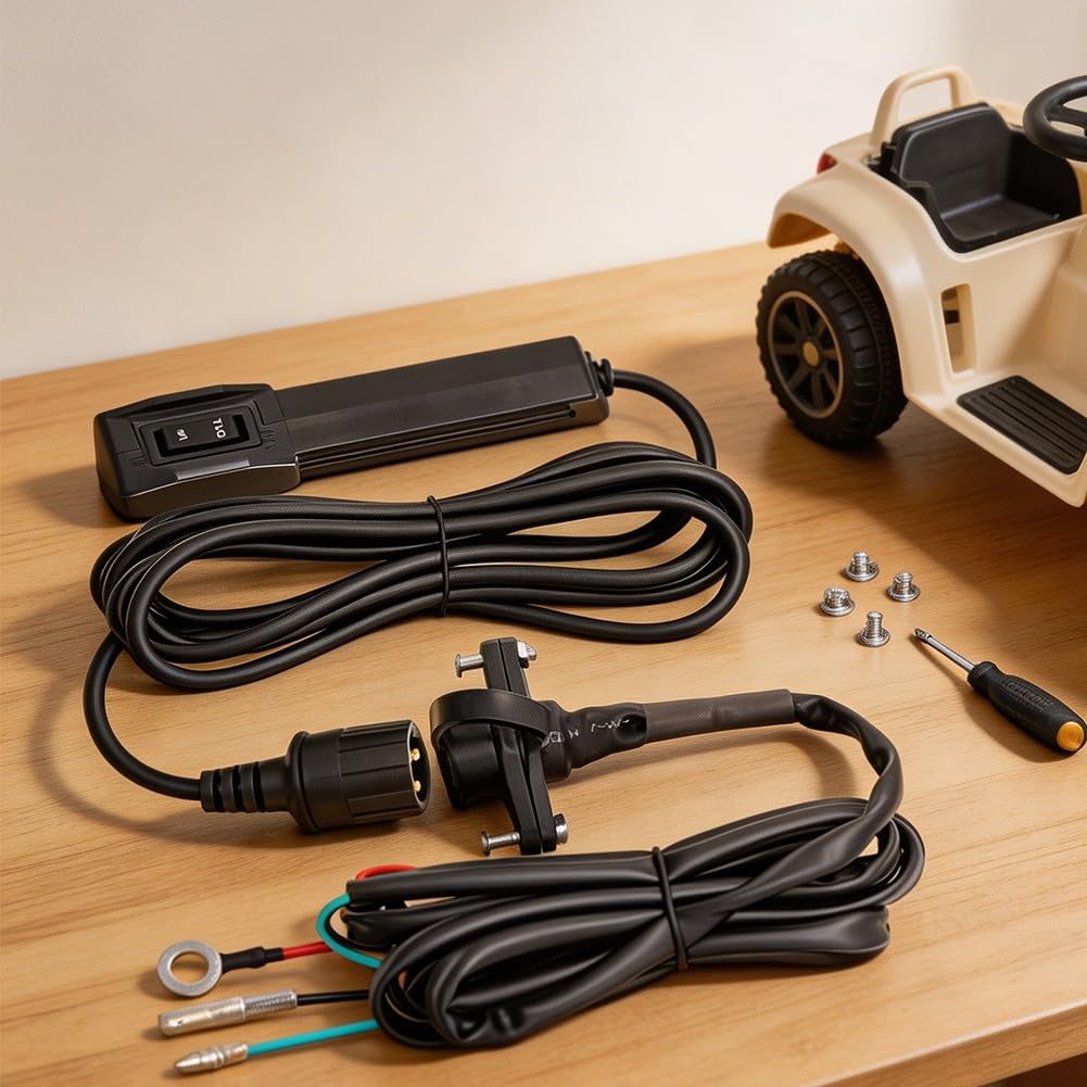 Kit di interruttore manuale cablato per verricello elettrico da 12 V, telecomando manuale da 16 A con manopola per ATV, UTV, fuoristrada, impugnatura ergonomica per sollevamento e