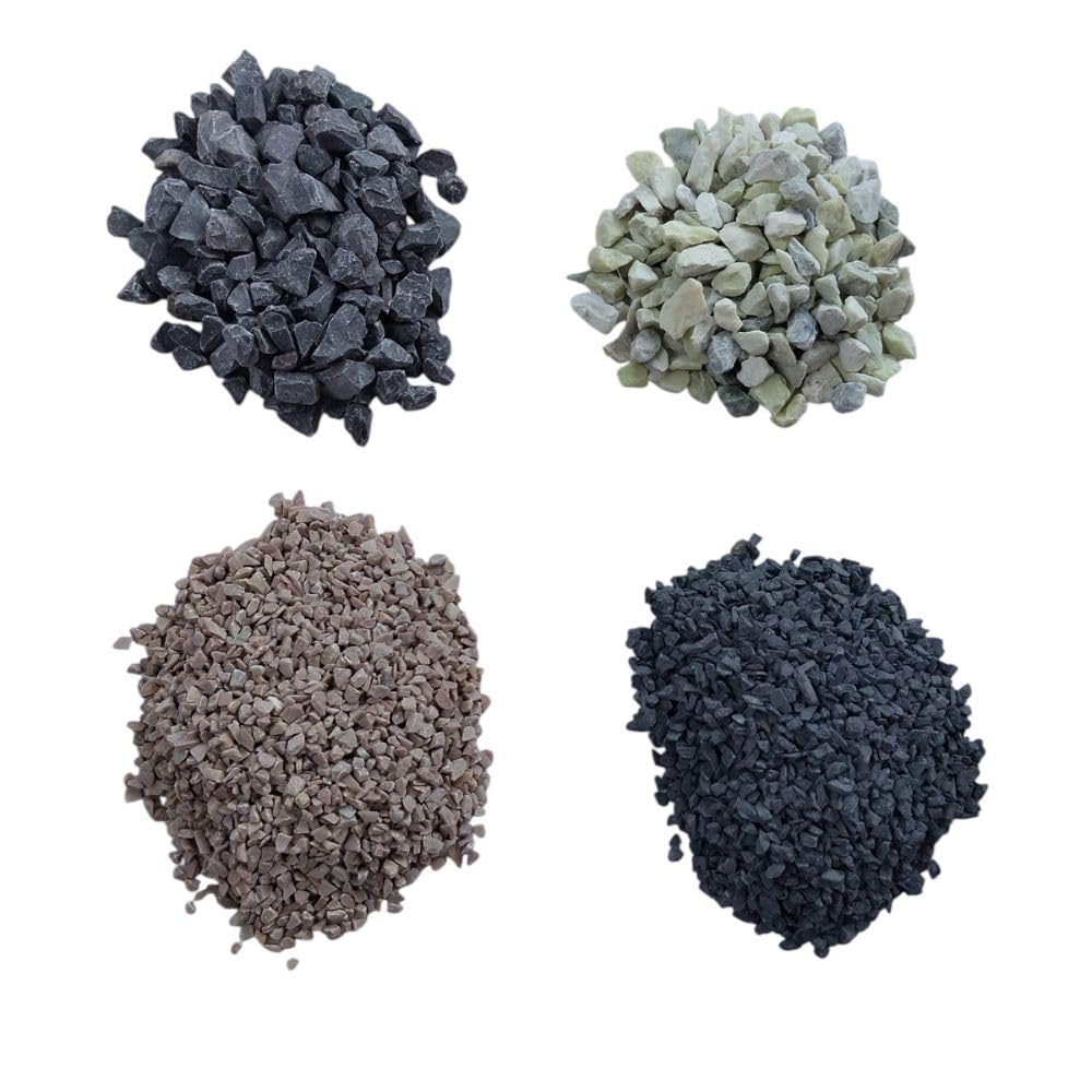 Rockora Multi-Colour Decorative Pebble Chips – Natural Crushed Polished Stones for Office Decor, Plant Pots, Aquariums & Home Décor-image-33