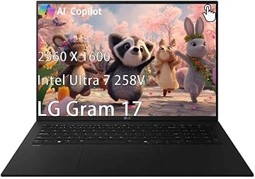 gram 17 inch Lightweight Business Copilot PC Laptop, WQXGA 2560 x 1600 Touchscreen, Intel Ultra 7 Series 2, 32GB RAM, 1TB SSD, Intel Arc, Windows 11 Pro, with 5ave 5in1 Kit
