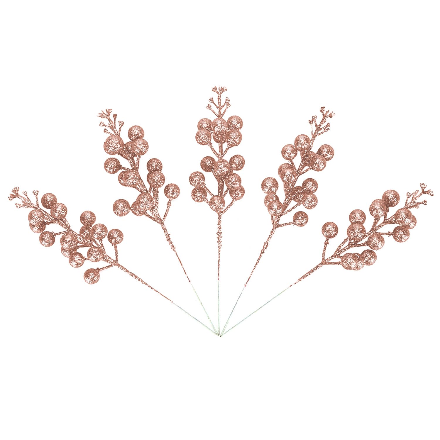 Pack of 16 Christmas Glitter Berry Stem - Image 3