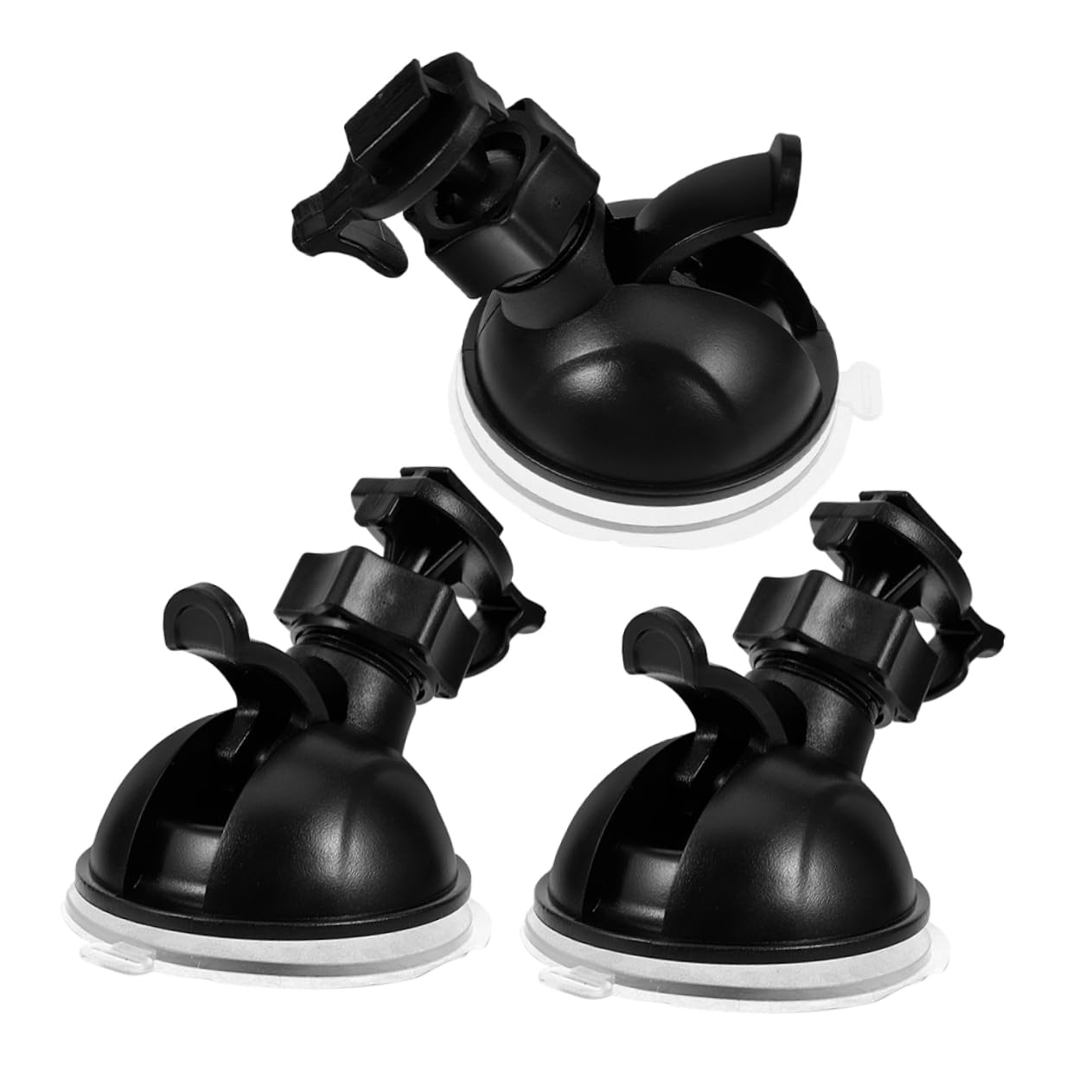 Set 3 Supporti Per Dash Cam Con Ventosa – MUCKLILY, Testa Sfera Mini E Fibbia Singola, Per Auto E Cruscotto