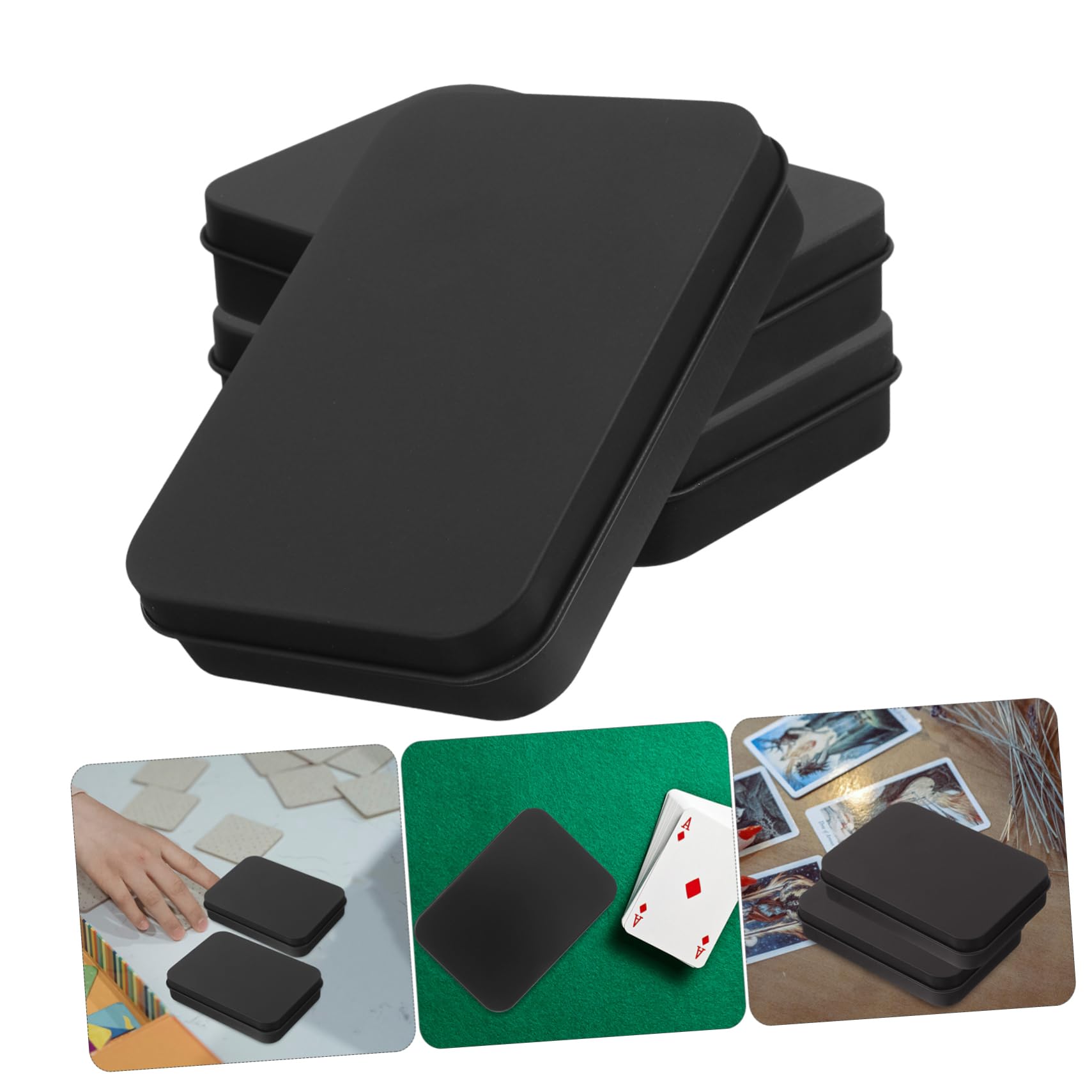 12pezzi Scatola Di Stoccaggio Per Carte Da Gioco Lamiera Per Poker e Giochi Di Carte Design Doppio Lato Robusta e Pratica Per Organizzazione
