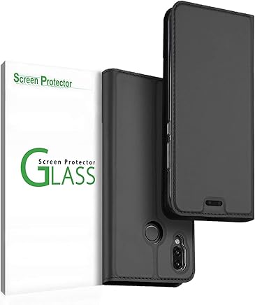 Penlicraft Funda para Huawei P20 Lite,Slim Carcasa con Tapa TPU Interior Case Billetera Carcasa Libro de Cuero Ultra Slim Case Vidrio Templado para Huawei P20 Lite,con Cierre Magn?tico,Gris Negro Penlicraft Funda para Huawei P20 Lite,Slim Carcasa con Tapa TPU Interior Case Billetera Carcasa Libro de Cuero Ultra Slim Case Vidrio Templado para Huawei P20 Lite,con Cierre Magn?tico,Gris Negro