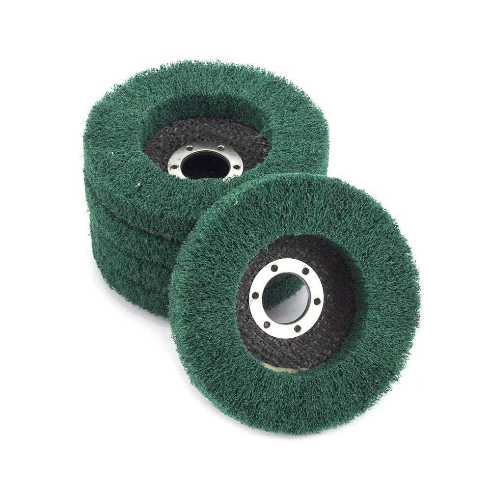 Roues à lamelles fibres de nylon Vklopdsh tampon à récurer disque de meulage métaux x5
