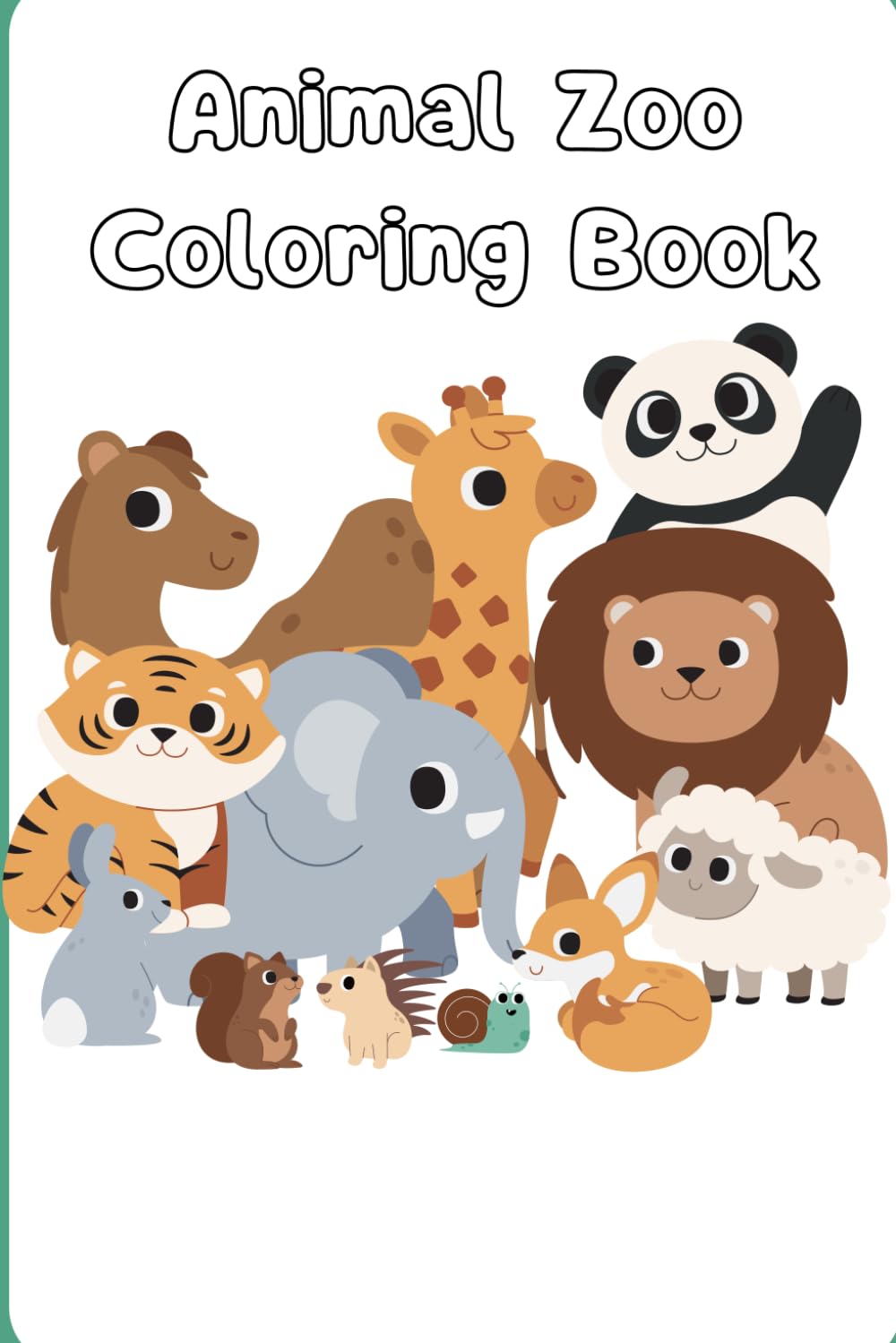 Animal Zoo Coloring Book