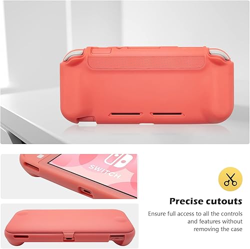 Miniatura 5 de ProCase Funda con tapa para Nintendo Switch Lite con 2 protectores de pantalla de vidrio templado, funda protectora delgada con cubierta frontal