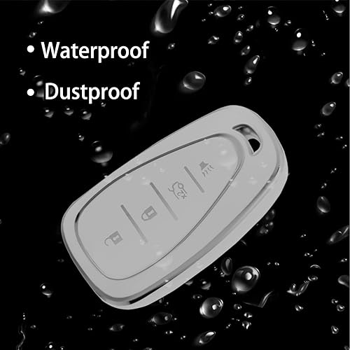 Miniatura 5 de WORCAS Compatible con funda de llave Chevrolet TPU suave de protección de 360 grados compatible con Chevy Equinox Traverse Malibu Camaro Cruze