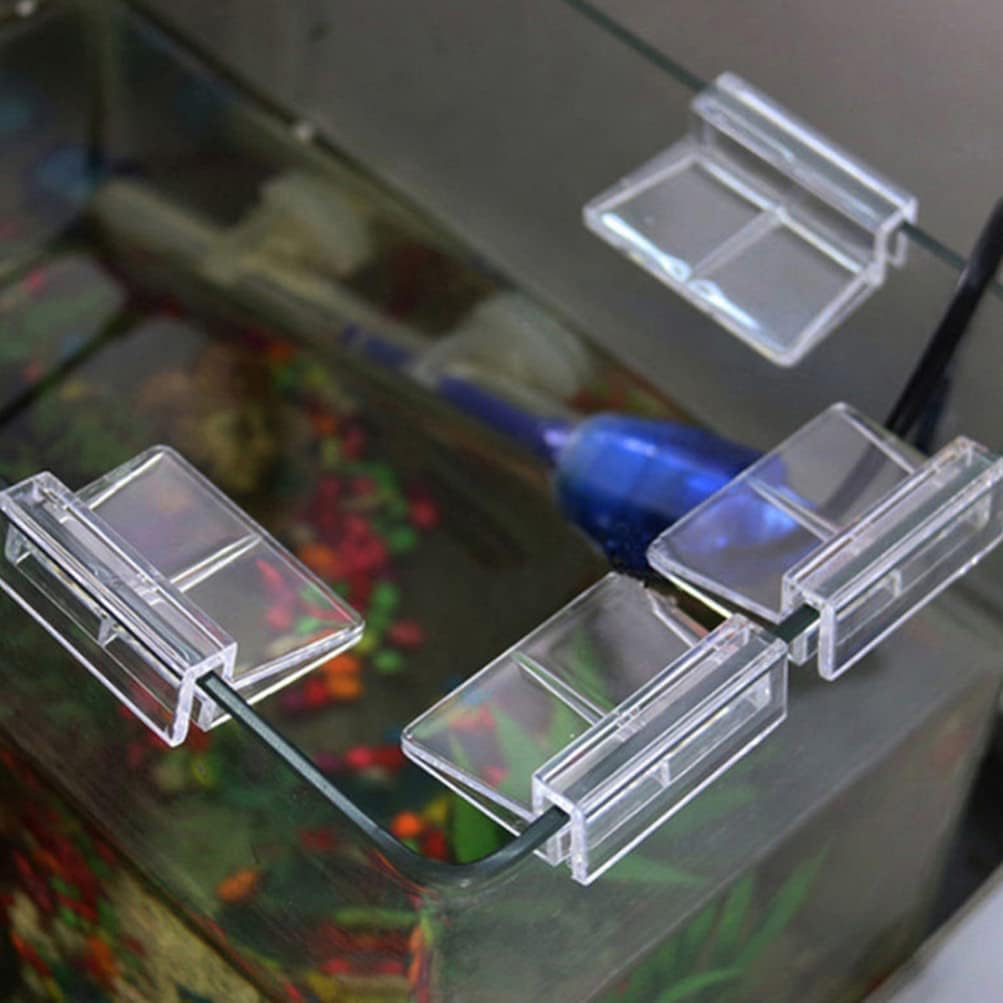 Mipcase 15pcs Support Frames for Aquariums Brackets to Secure Fish Tank Glass for Preventing Fish Escape and Enhancing Tank Stability