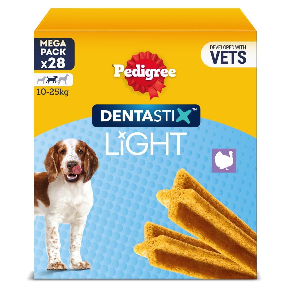 Pedigree Dentastix Light 28 Sticks Dental Chews Medium Dog Treats