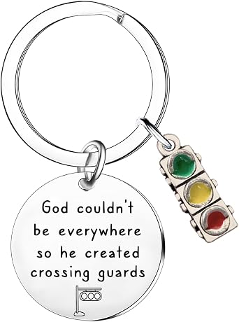 Crossing Guard Appreciation Gifts School Crossing Guard Keychain Crosswalk Traffic Light Keychain