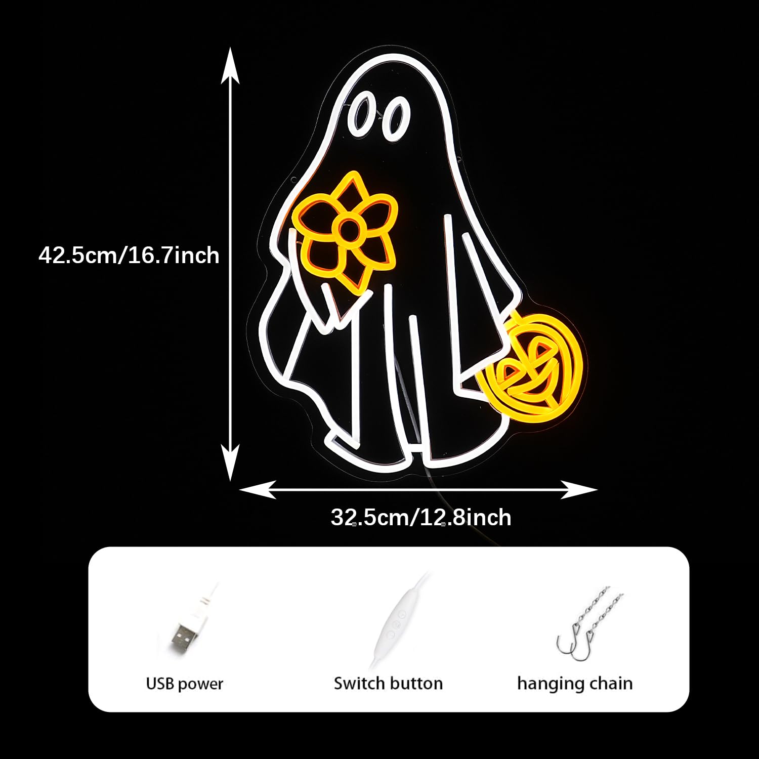 ゴーストネオンサイン 調光可能 ハロウィンカボチャLEDネオンライトサイン ハa Amazon.co.jp: ゴーストネオンサイン 調光可能 ハロウィンカボチャLED