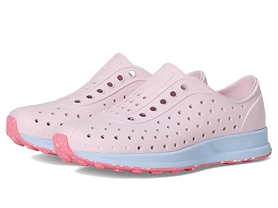 Native Shoes Kids Robbie (Little Kid/Big Kid) Girls Shoes Barely Pink/Skyway Blue/Clover Speckle Rubber : 5 Big Kid M, Synthetic