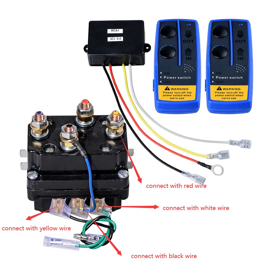 Kit relé solenoide para winch inalámbrico 12V 250A miniatura 5