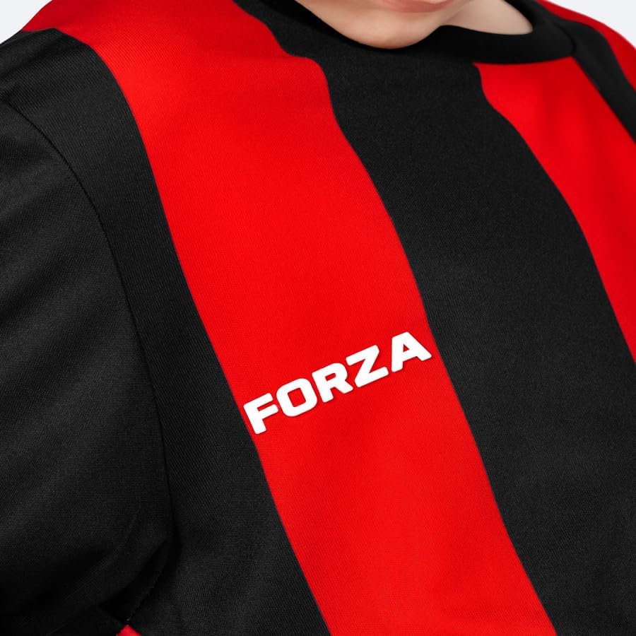 FORZA Kids' Striped Long Sleeve Soccer Uniforms | Lightweight, Quick-Dry Sportswear for Boys and Girls - Ages 5-14