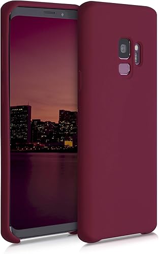 Miniatura 373 de kwmobile Funda Compatible con Samsung Galaxy S22 - Funda de teléfono de silicona TPU con acabado suave - Rojo Ruibarbo Piedra antigua,Azul