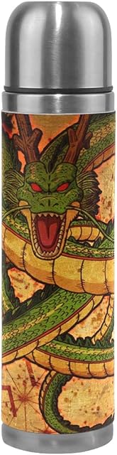 Sawhonn King Dragon Ball Thermos Water Bottle Stainless Steel Double Walled Insulated Vacuum Cup Sport Jug Flask