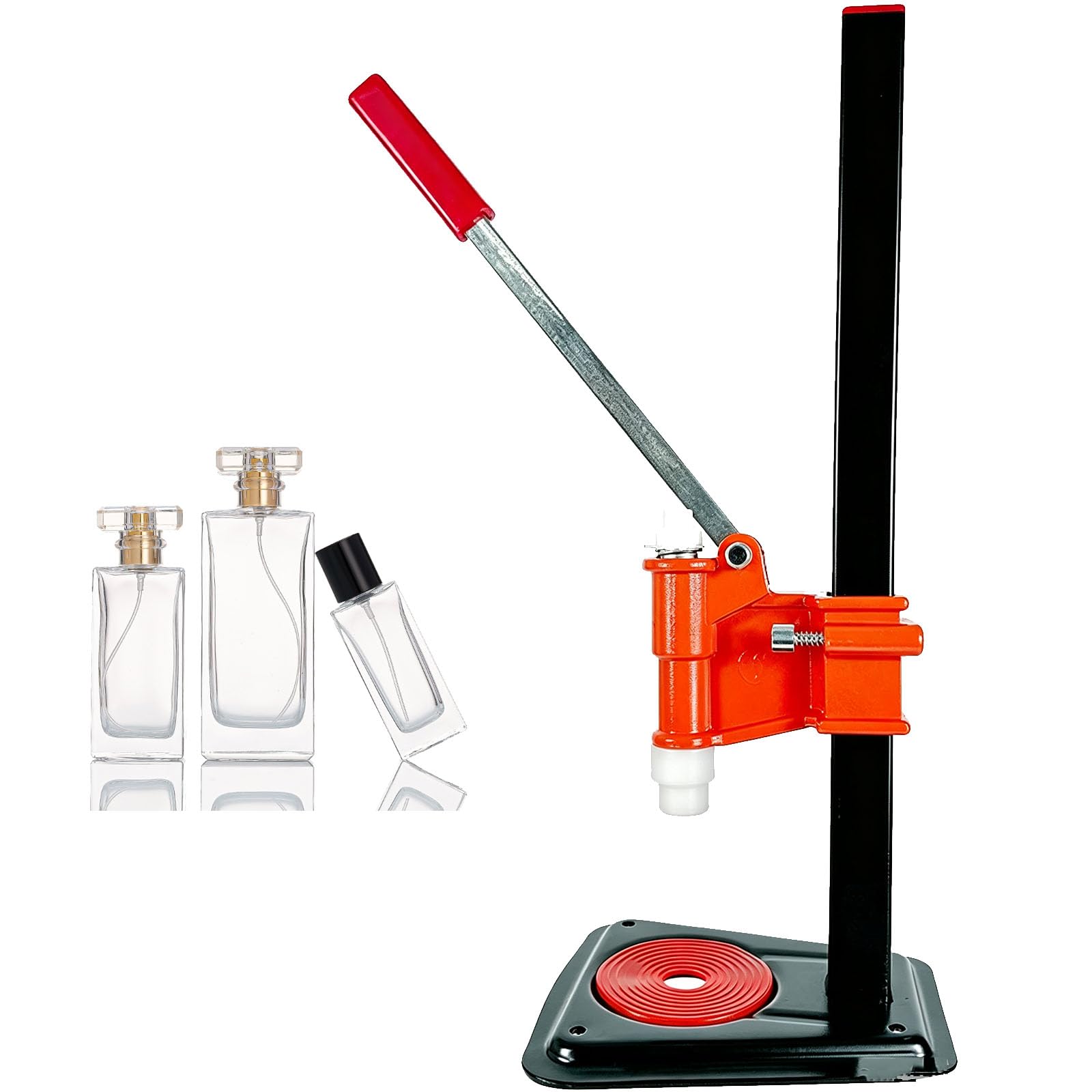VILA SMO Manual Perfume Capping Machine, Bottle Cap Sealer, For 13-15mm Perfume Bottle Caps, Stainless Steel, Height-adjustable, An Ideal Tool For Perfume Bottles And Essential Oils