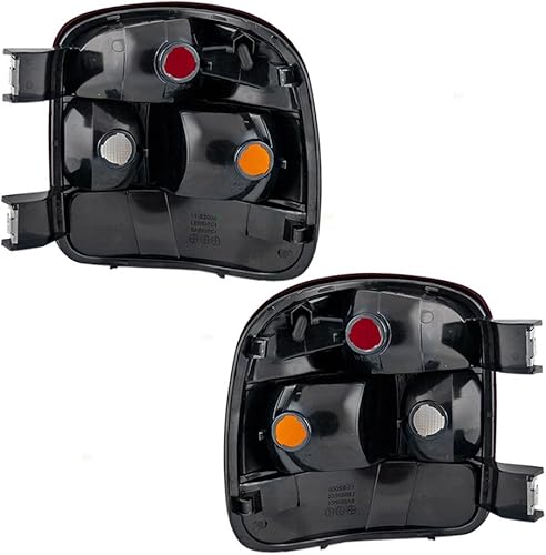 Miniatura 10 de AutoandArt Juego de luces traseras de repuesto para conductor y pasajero compatible con Silverado Sierra 1500 1999-2003 19169012 19169013