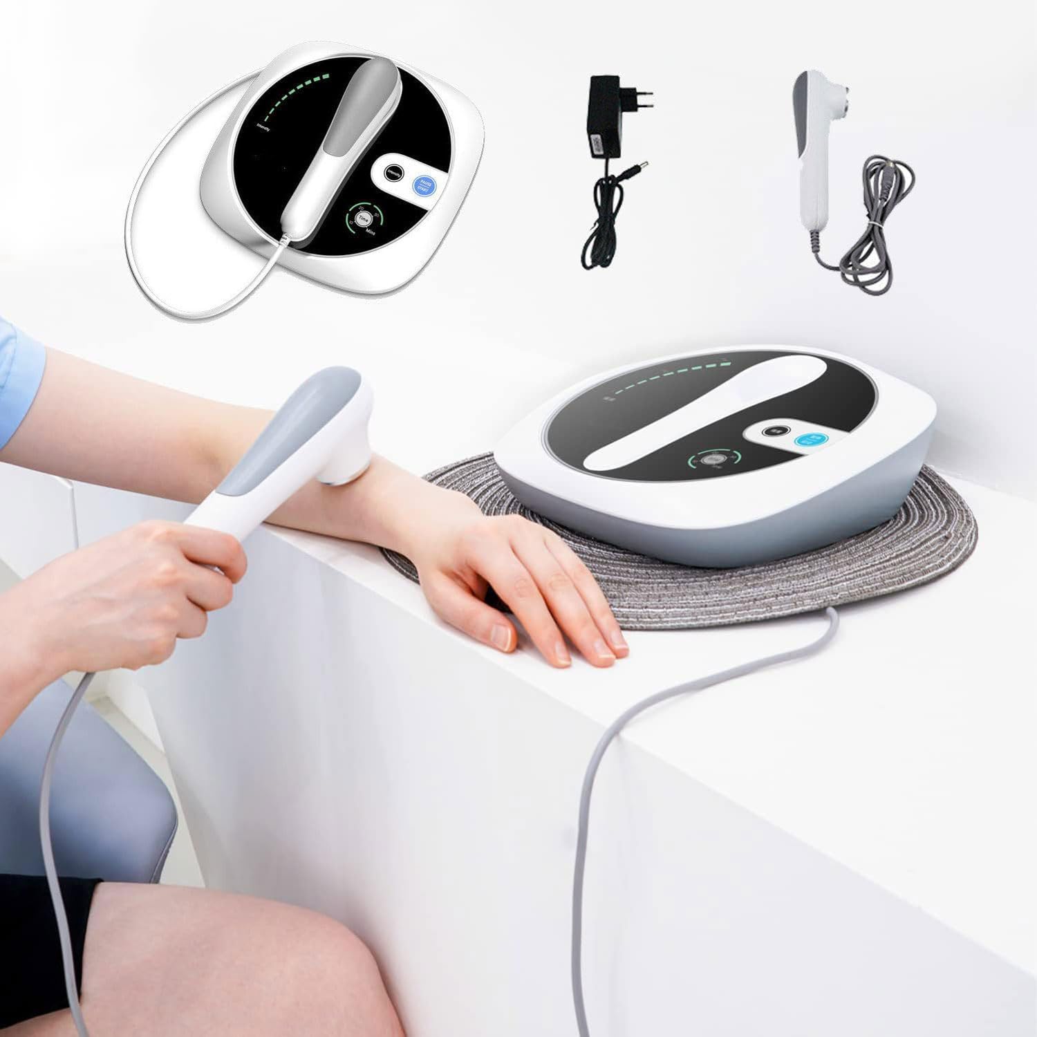 Ultrasuonoterapia Fisioterapia, Apparecchio Medico Per Ultrasuoni, 1 Mhz Ultrasuoni Per Terapia Dispositivo, Trattamenti Dolorifici, Infortuni Sportivi,Casa E Professionale, 3 Livelli Di Intensità