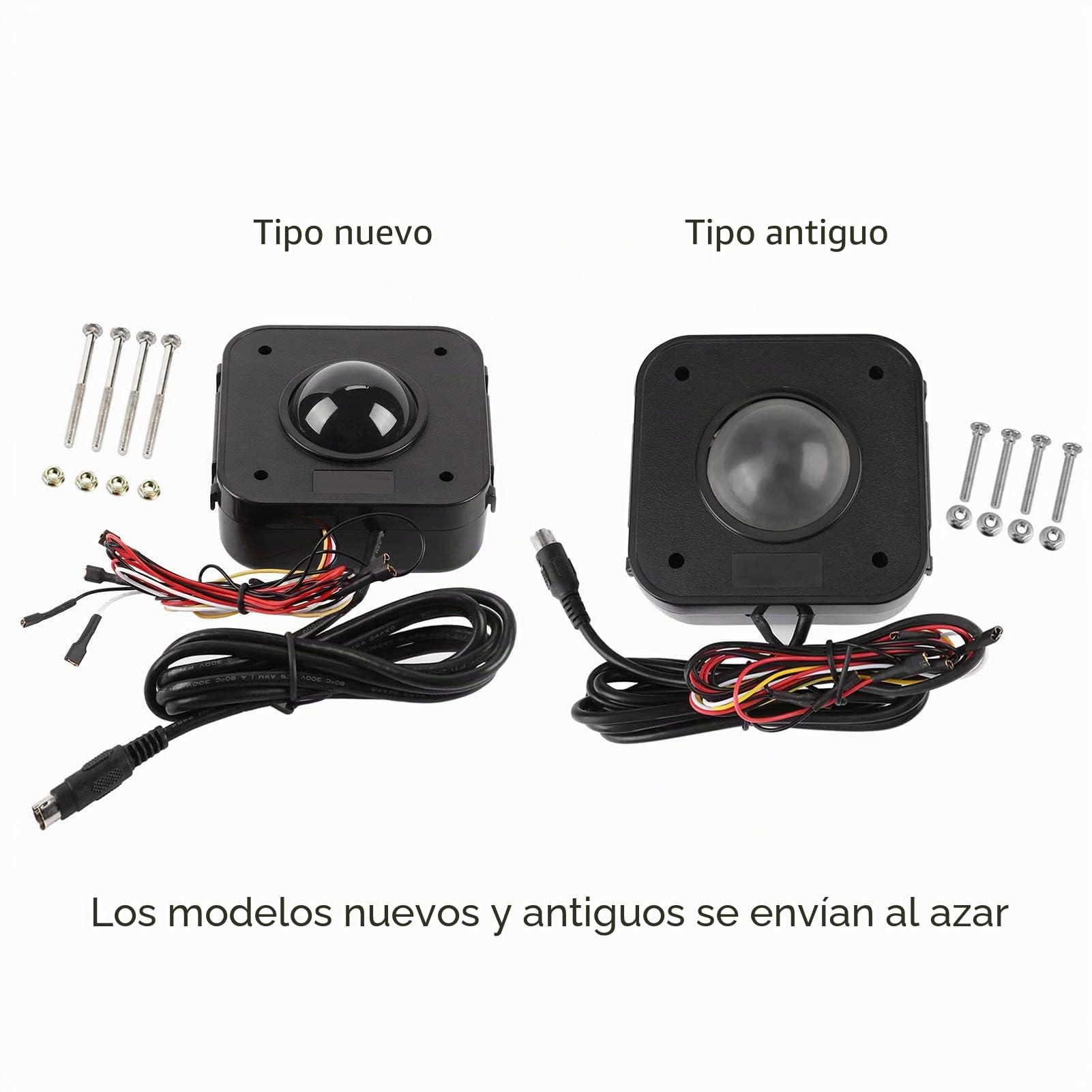 WANGCL Ratón redondo LED Trackball de 4,5 cm, conector PS/2 PCB, con cable USB Trackball para Arcade