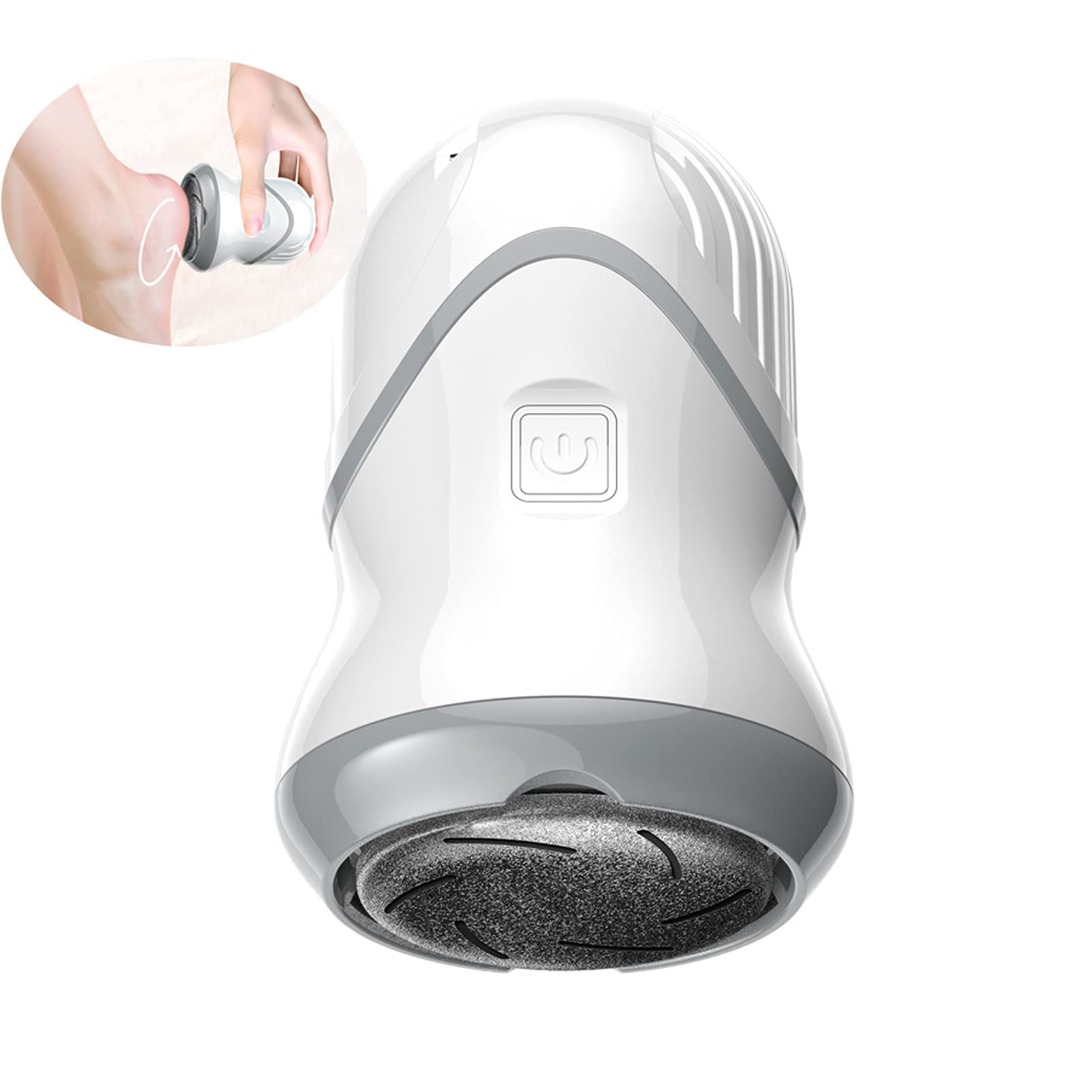2022 Nuevo removedor de callos al vacío con lima eléctrica para pies, amoladora de pies con adsorción al vacío recargable por USB, removedor de piel dura para pies, herramientas de pedicura portátile