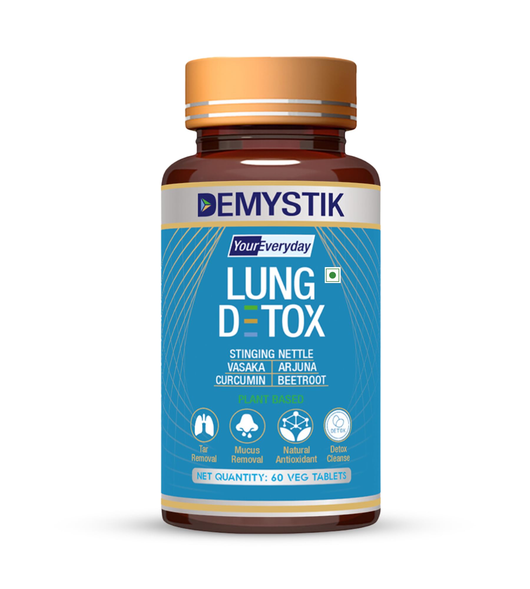 Lung Detox Tablets with Stinging Nettle & Vasaka Leaves Extract, for Detoxification of Lung, Tar removal, Mucus removal, Helps in respiratory system and Immune Defence - 180 Veg Tablets-image-16