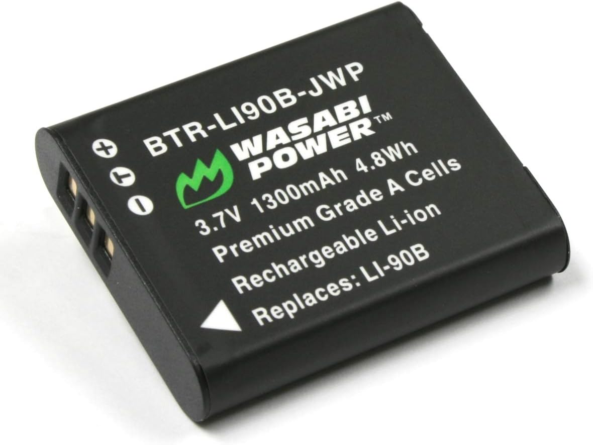 Wasabi Power Battery for Olympus LI-90B, LI-92B and Olympus SH-1, SH-50 iHS, SH-60, SP-100, SP-100EE, Tough TG-1 iHS, Tough TG-2 iHS, Tough TG-3, Tough TG-4, Tough TG-5, XZ-2 iHS