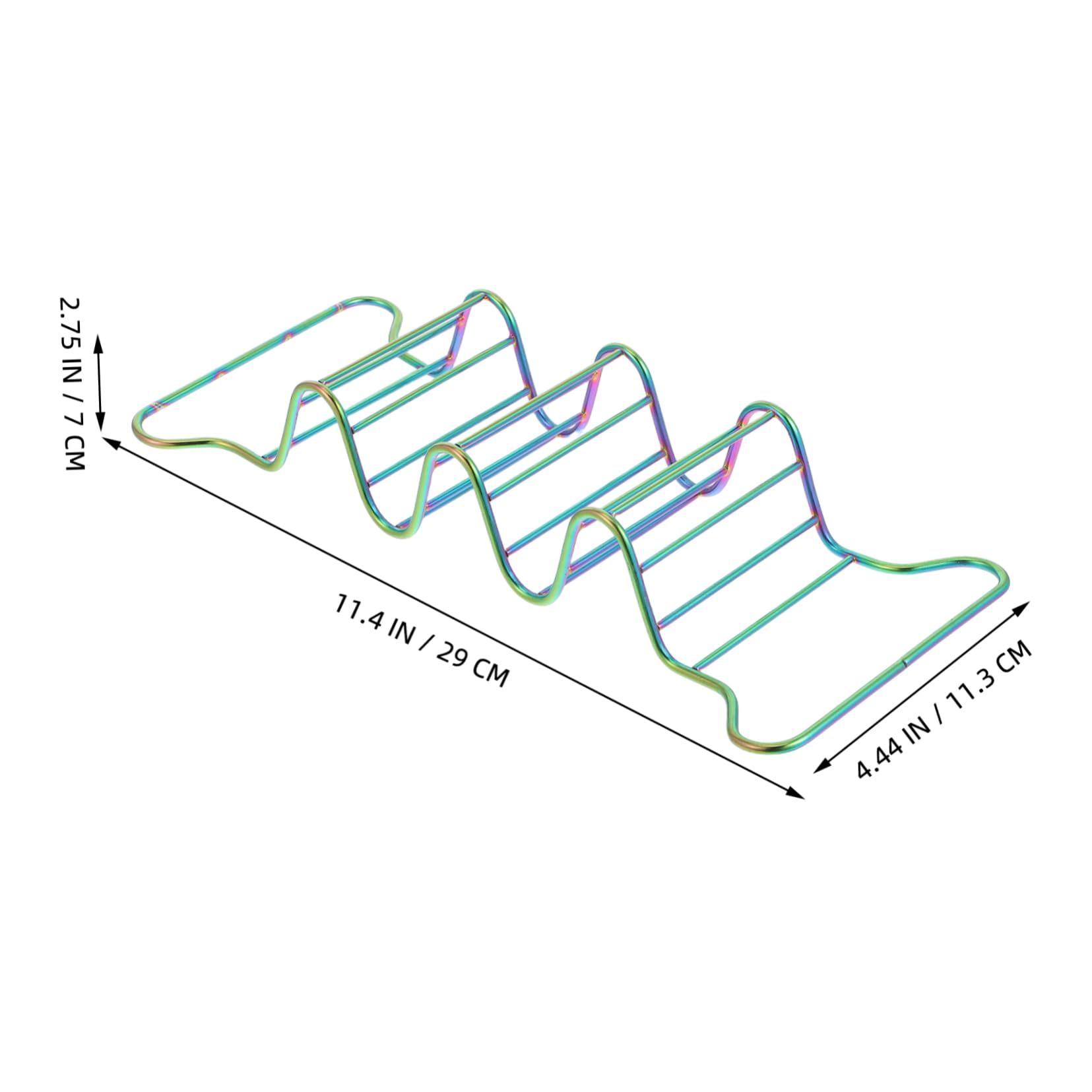 FUNOMOCYA Stainless Steel Metal Taco Rack for Tacos Tortillas Easy Cleaning Space-saving Design for Kitchen