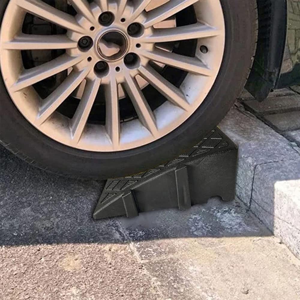 Przenośne rampy krawężnikowe, rampy samochodowe o wysokości 2-7 cali, plastikowe rampy krawężnikowe na podjazd, progi na chodniki, do garażu, na wózki inwalidzkie, skutery, ciężaró