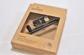 Huashi WiFi USB Adapter 5.8GHz/2.4GHz Dual Band 600Mbps 2dBi Ext. Antenna for Wins/MacOS
