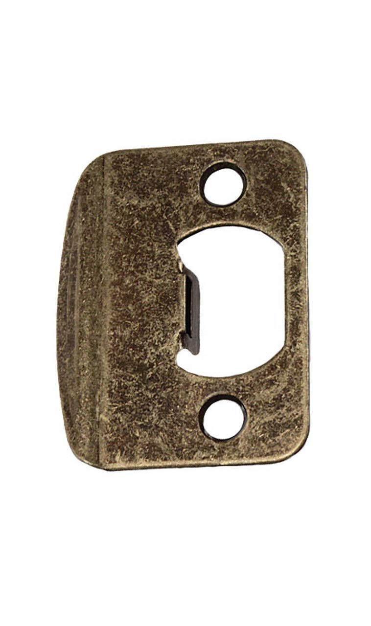 Kwikset 83796 Full Lip 1/4" Round Corner (RCS4), Antique Brass