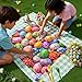 JOYIN Easter 1000 Pieces Jigsaw Puzzles (30 x 24 inches) Eggs Theme Puzzles, Easter Educational Party Favors Plush Basket for Kids and Adults of All Ages.