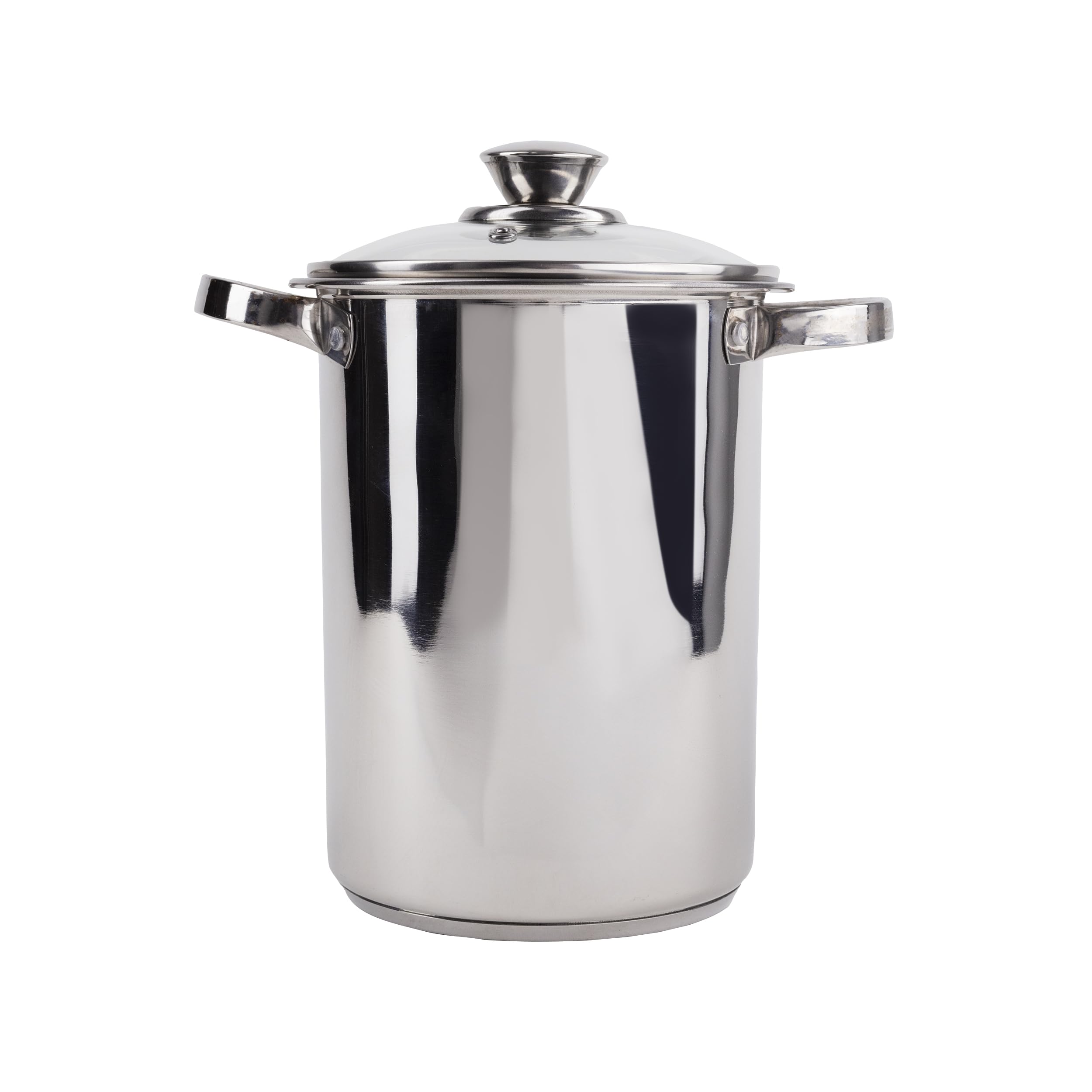 BERGNER Lula - Cuoci asparagi a 3 pezzi con fondo tappato - Coperchio in vetro - In acciaio inox - Facile da lavare - Alta qualità e resistenza