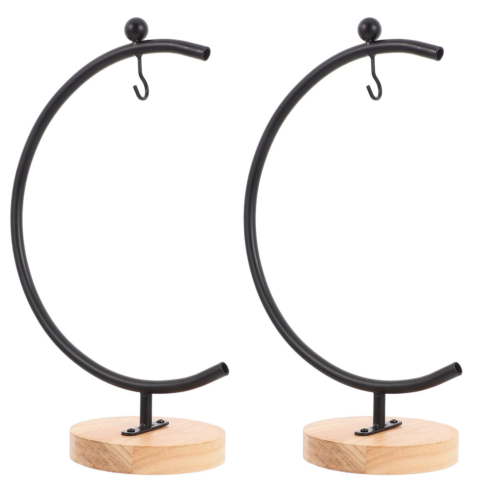 Soporte colgante de hierro negro para plantas decorativas y terrarios de cristal en casa