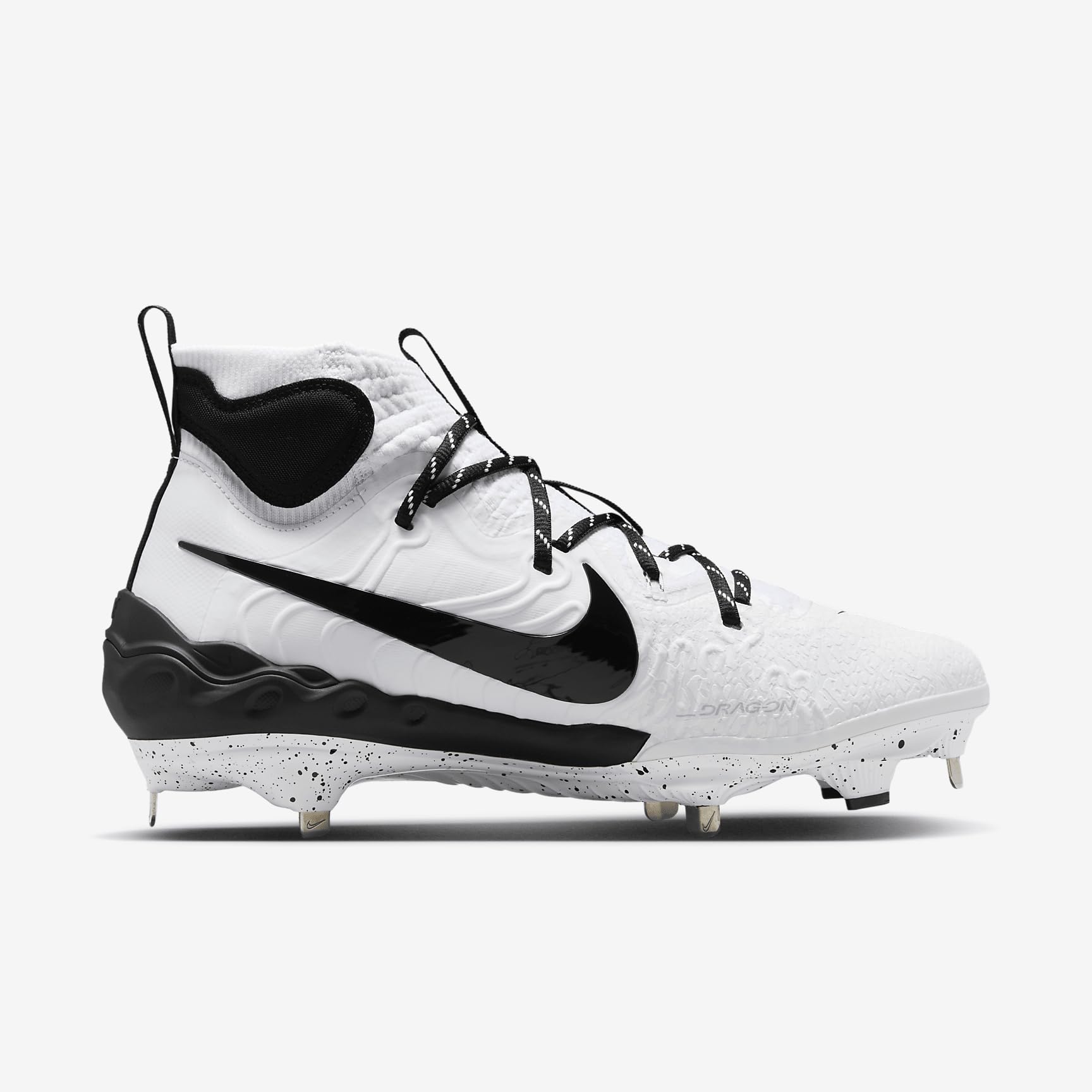 Nike Alpha Huarache NXT Men's Baseball Cleats (DJ6517-107, White/Pure Platinum/Black) Size 13