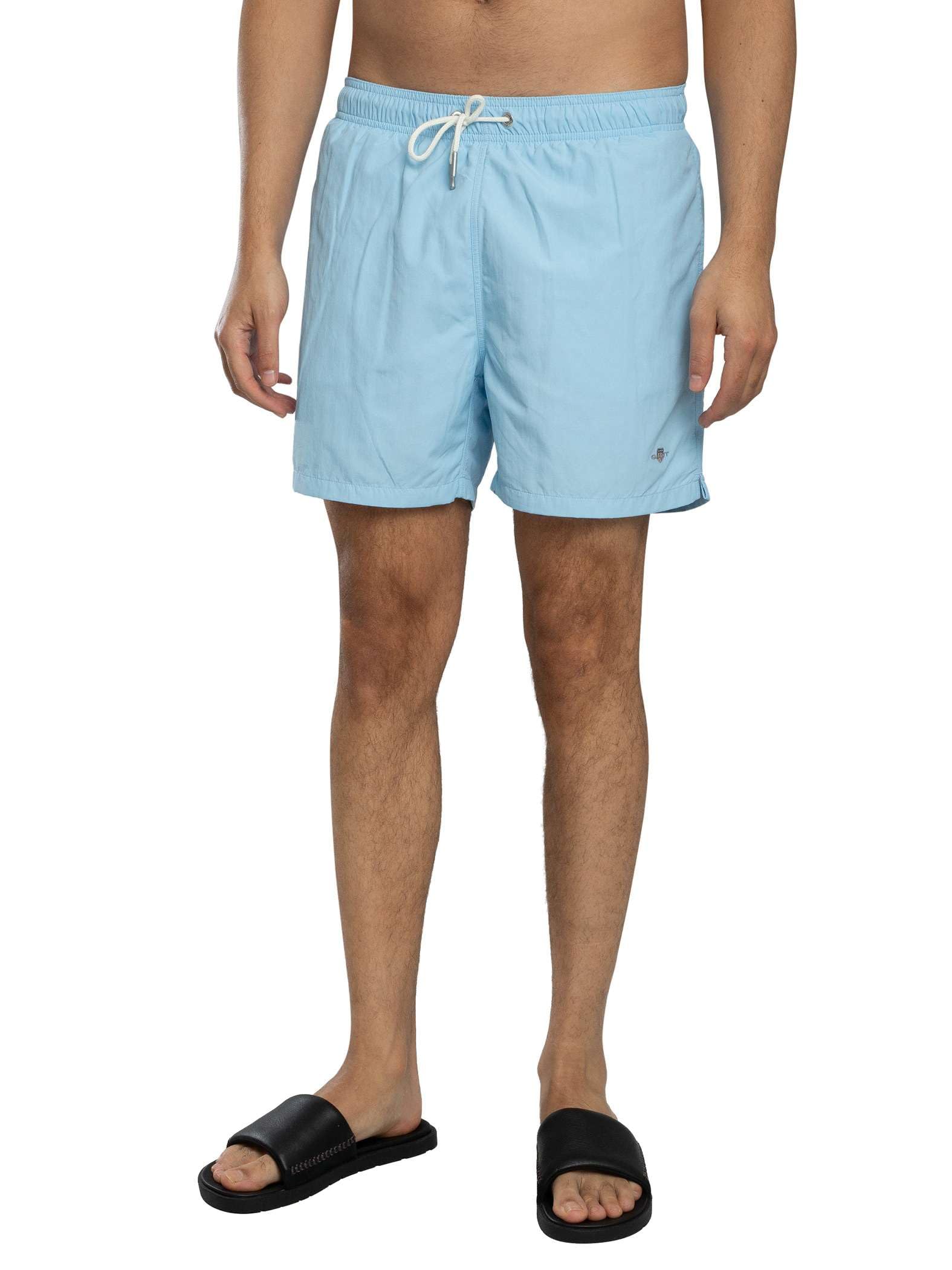 GANT Men's Logo Swim Shorts, Sky Blue, S