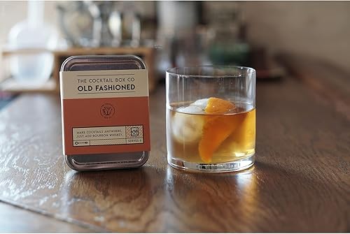 Miniatura 6 de Kit de cóctel a la antigua The Cocktail Box Co Kits de cóctel de viaje prémium  Kit antiguo cubos de azúcar de cóctel amargos para cócteles