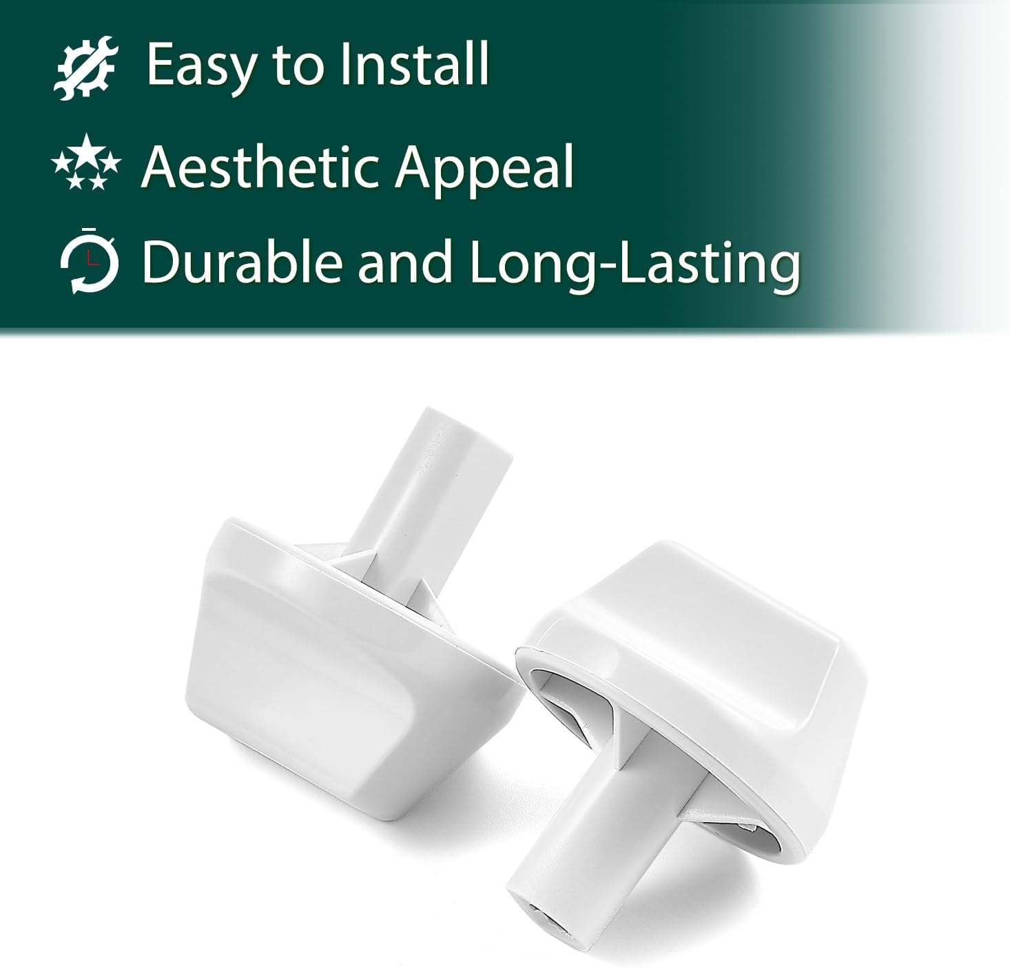 WJ12X24802 Air Conditioner Knobs Replacement Parts for GE Control Knob GE Hotpoint A/C Small Room General Electric AHV05LYW1 AC Knob White Plastic Air Conditioner Control Knobs 2 Pcs