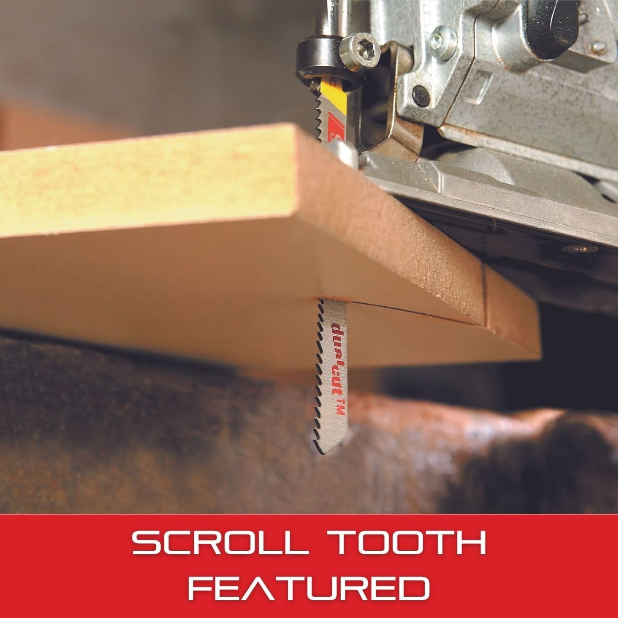 Starrett Bi-Metal Unified Dual Cut-Wood Cutting Jig Saw Blade - 2" Length, 3/16" Width, 050" Thickness, 9-19 TPI, Alternate Set Type - 2-Pack - BU2DCS-2