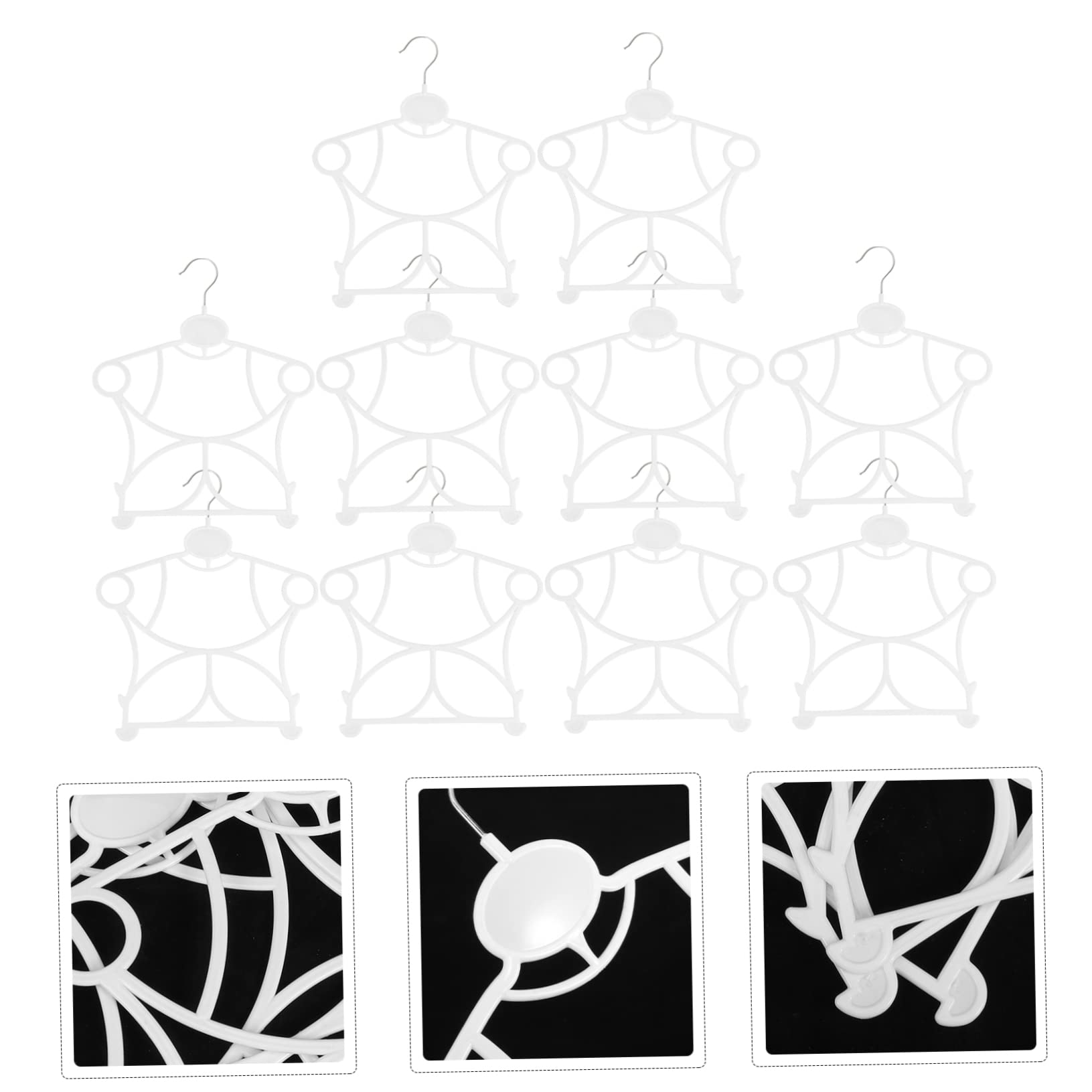 4 Juegos de Perchas para Ropa de Niños Y Bebés Diseño de para Colgar Y Guardar Fácilmente 10 Unidades X 4