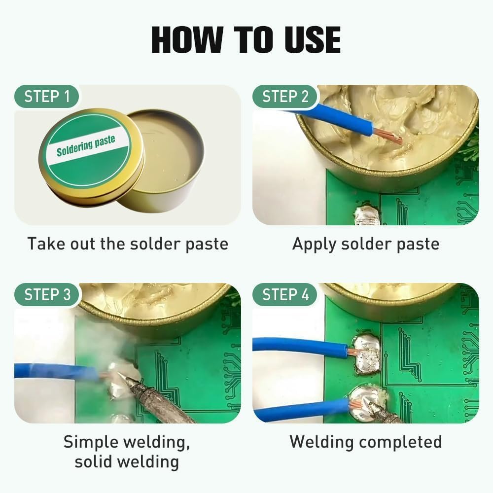 100g High-Quality Soldering Flux Paste for Precision,2026 New Solder Flux,Flux for Soldering,No-Clean & Lead-Free liquid Solder Paste,For Electronic Repair & Welding Soldering (5PC)