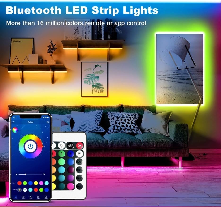 Volunx LED Strip Bluetooth APP Smart USB Powered RGB Lights 1-5m, DIY Indoor Decoration, Ideal for TV Room, Home - Image 3