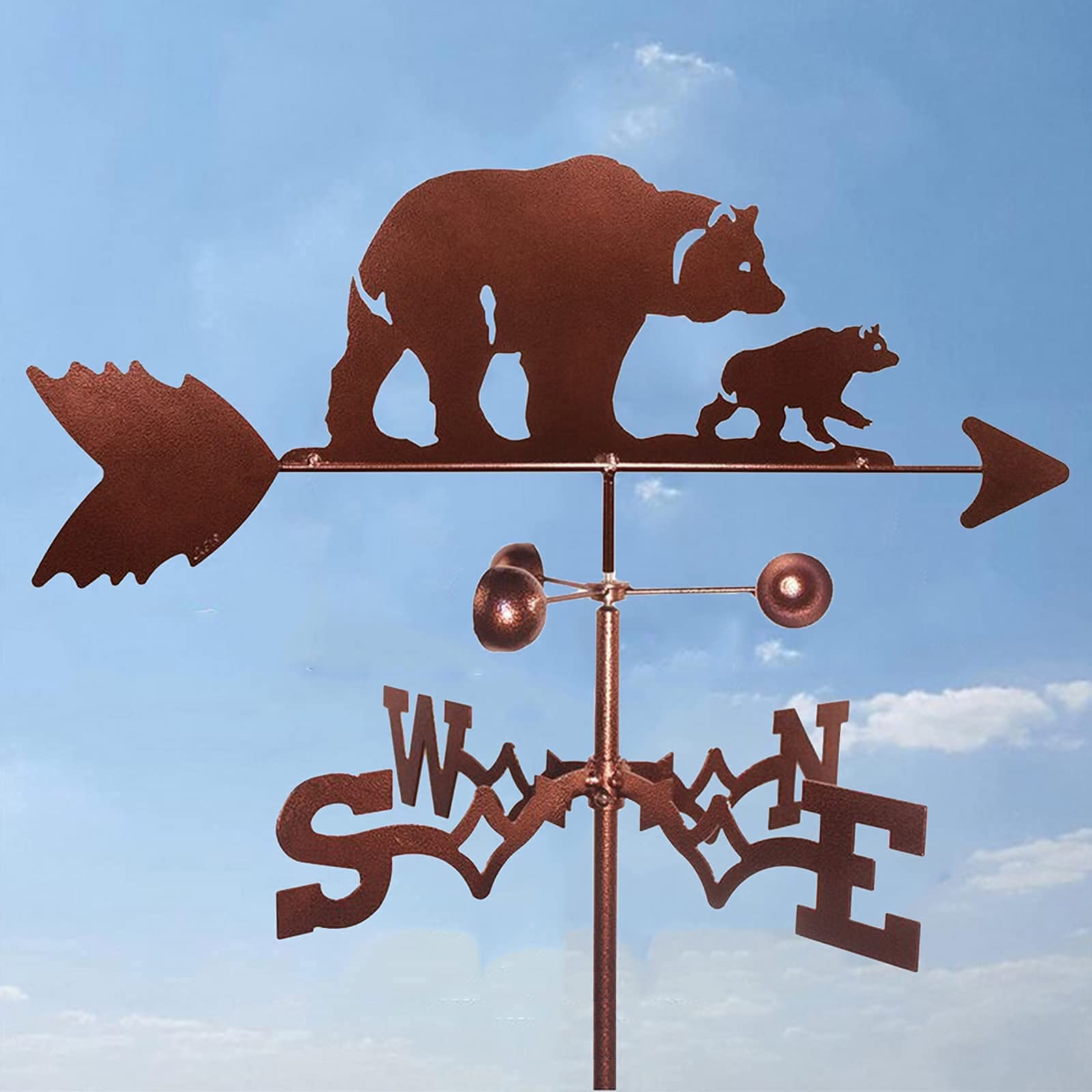 Girouette Tyne Bear contre le vent changeant, indicateur stable - 8
