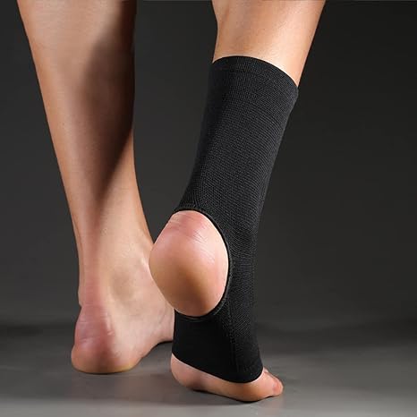 SPOTBRACE Ankle Brace Compression Sleeve, Ankle Support For Women Men 2Pack