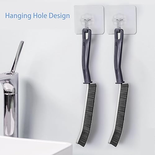 Miniatura 6 de Ghislaine Cepillo de limpieza de hendiduras de cerdas duras, cepillo de limpieza de huecos, herramienta multifuncional de limpieza de hendiduras