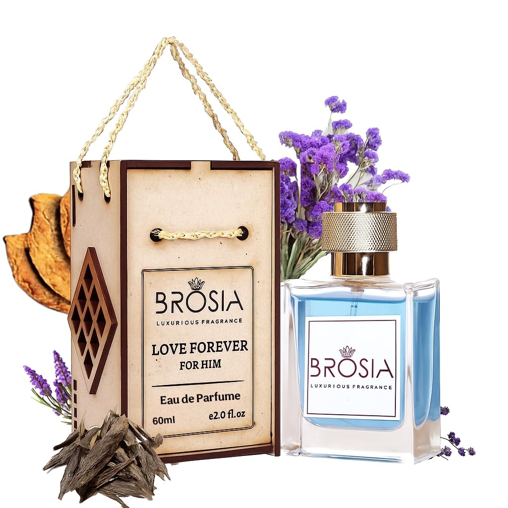 BROSIA Love Forever For Him Luxurious Perfume For Men | Perfectly Gifted and Long Lasting | Loved one perfume | | Made in Dubai |, 60 ml