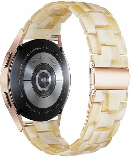 Miniatura 2 de DEALELE Correas compatibles con Samsung Galaxy Watch 66 Classic  55 ProGalaxy Watch 44 Classic  3 1.614 in  Active 2, correa de repuesto de resina