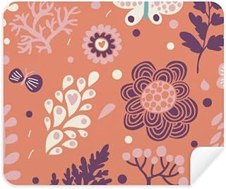 Pansy Flower Paint Cleaning Cloth Screen Cleaner 2pcs Suede Fabric